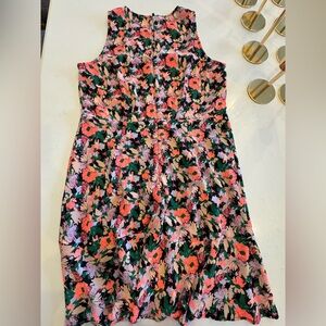 J Crew Mercantile Floral Sleeveless Dress
